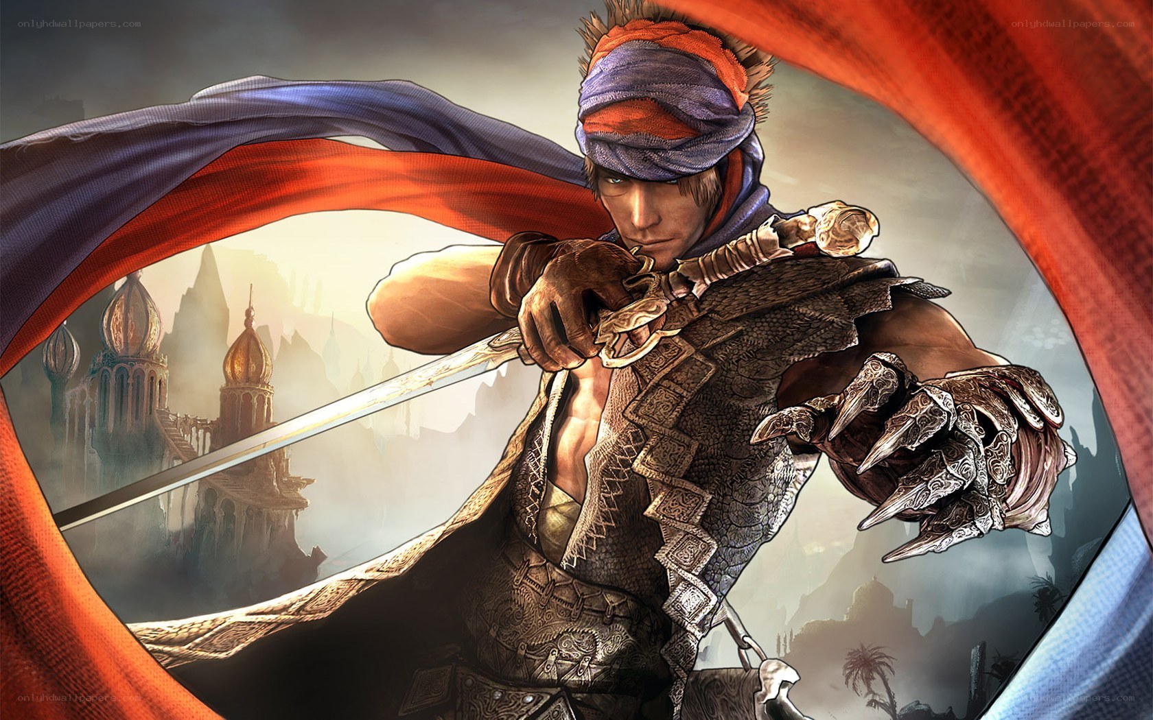 warrior with sword and cape