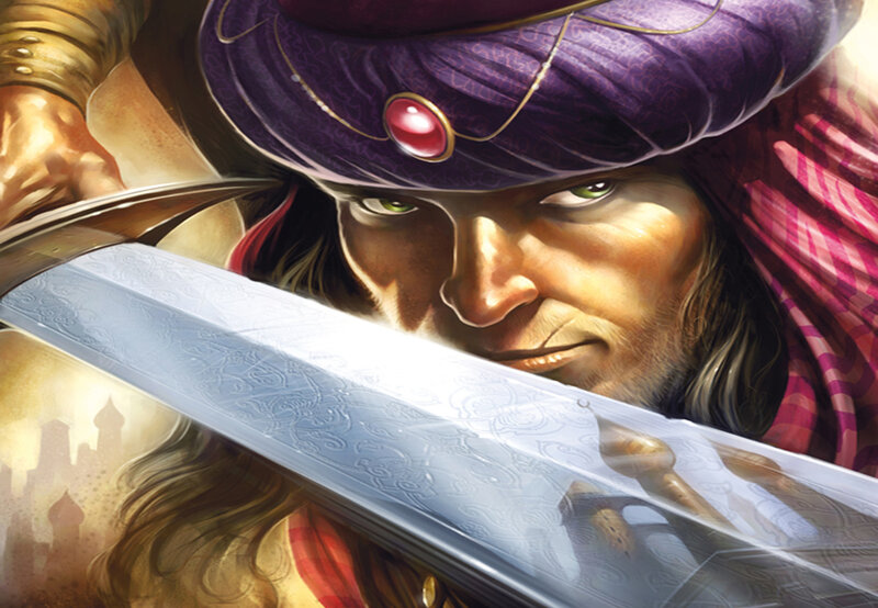 warrior with sword and turban