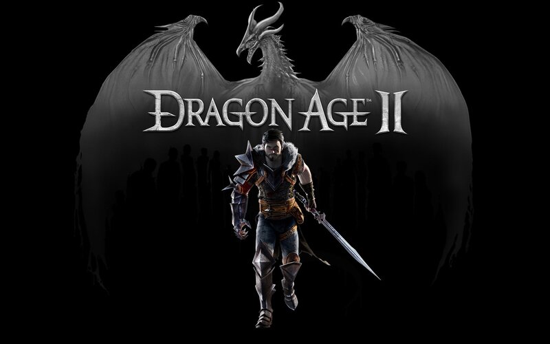 Warrior with Sword — Black, Dramatic, Digital Art, Dragon