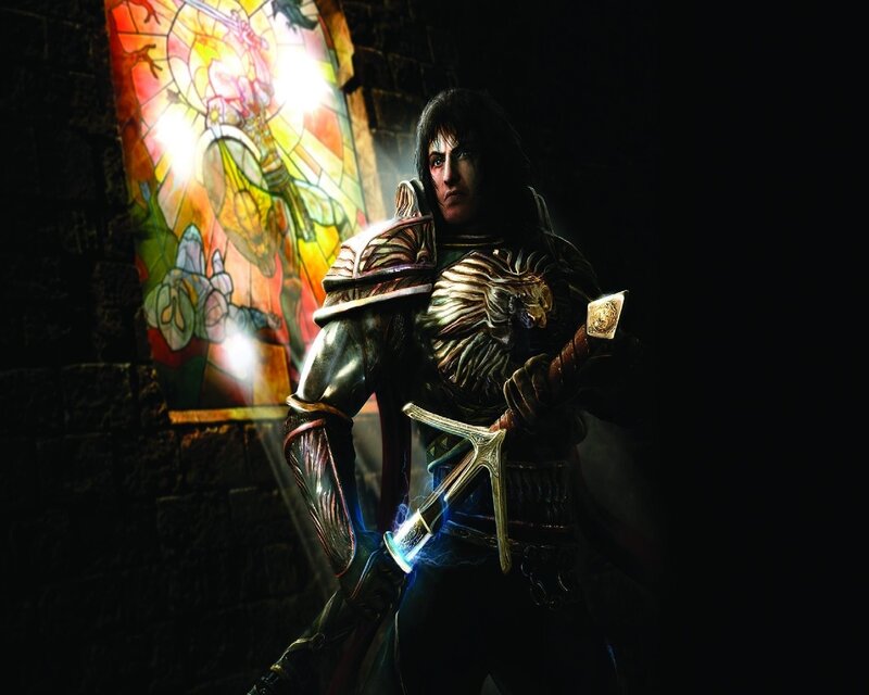 Warrior with Sword — Black, Dramatic