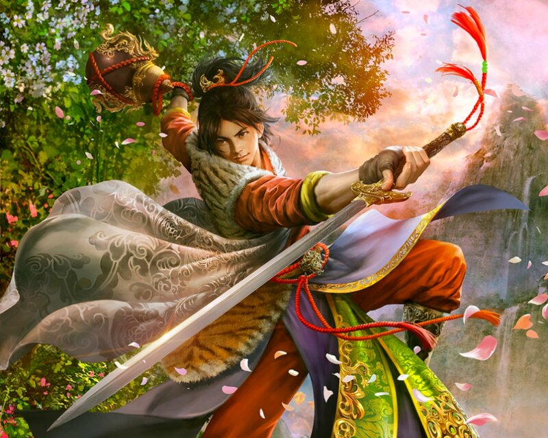 Warrior with Sword — Green