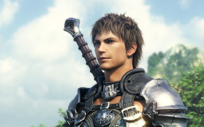 warrior with sword on shoulder