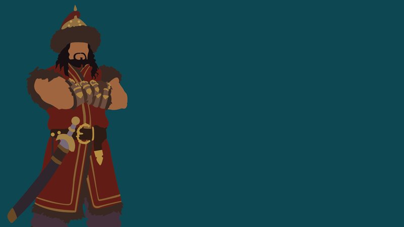 Warrior with Sword — Teal