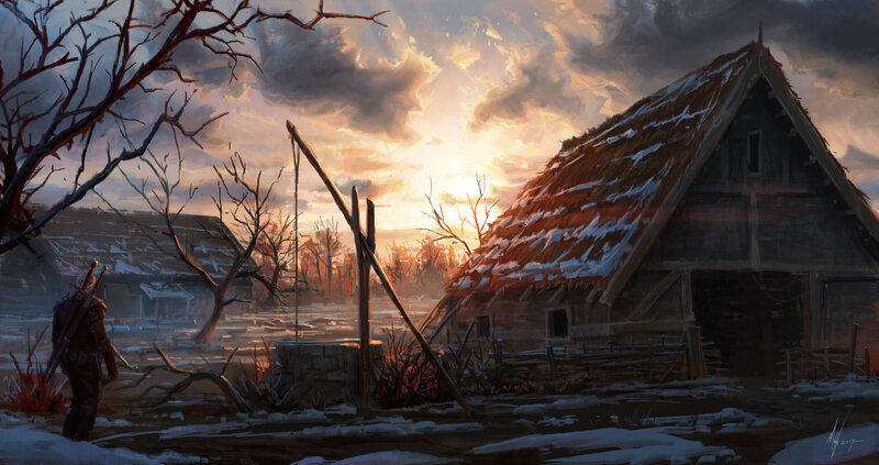 Warrior with Swords — Brown