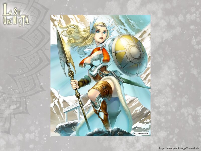 Warrior woman in armor