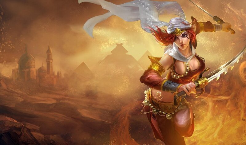 warrior woman in desert battle