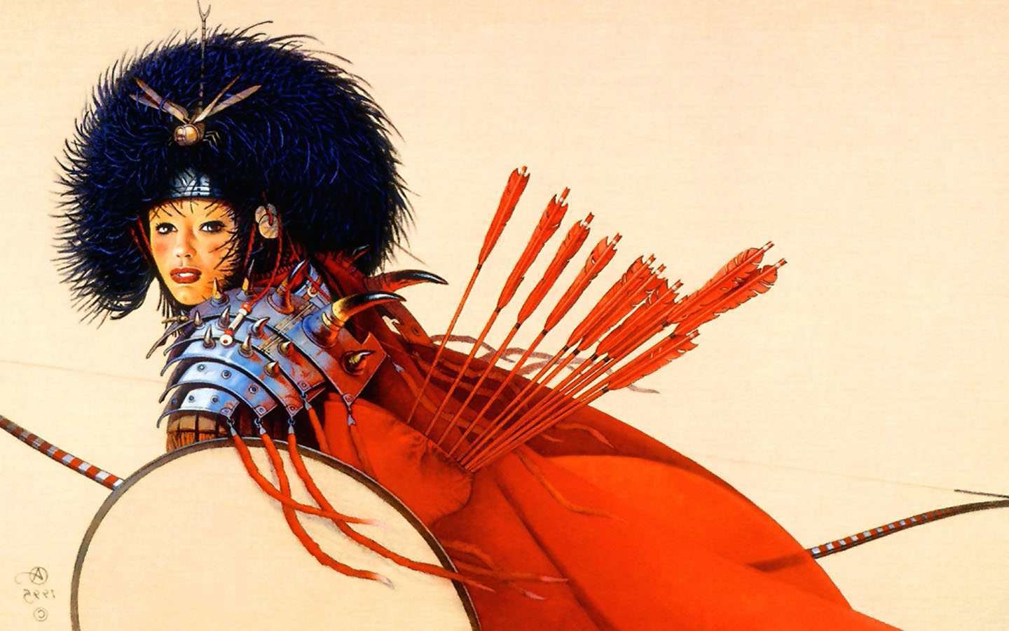 warrior woman with arrows