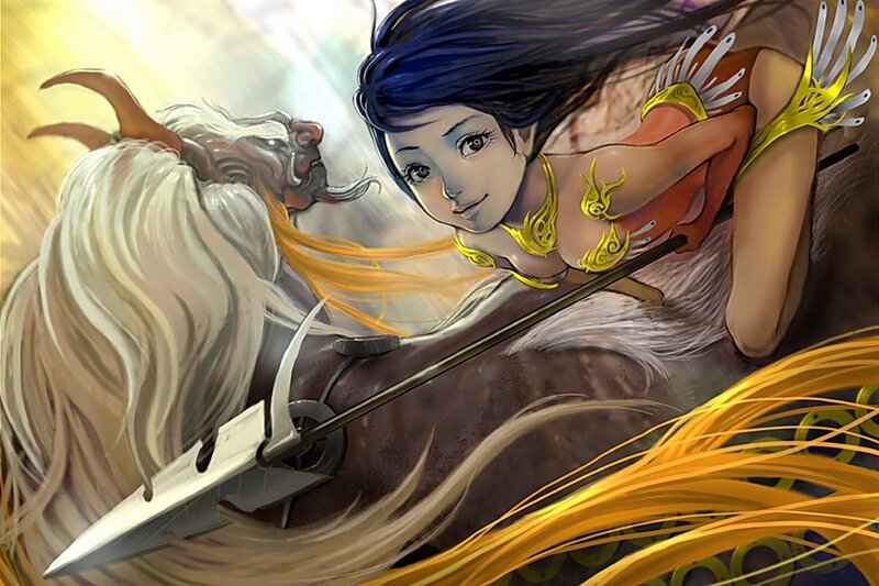 warrior woman with spear