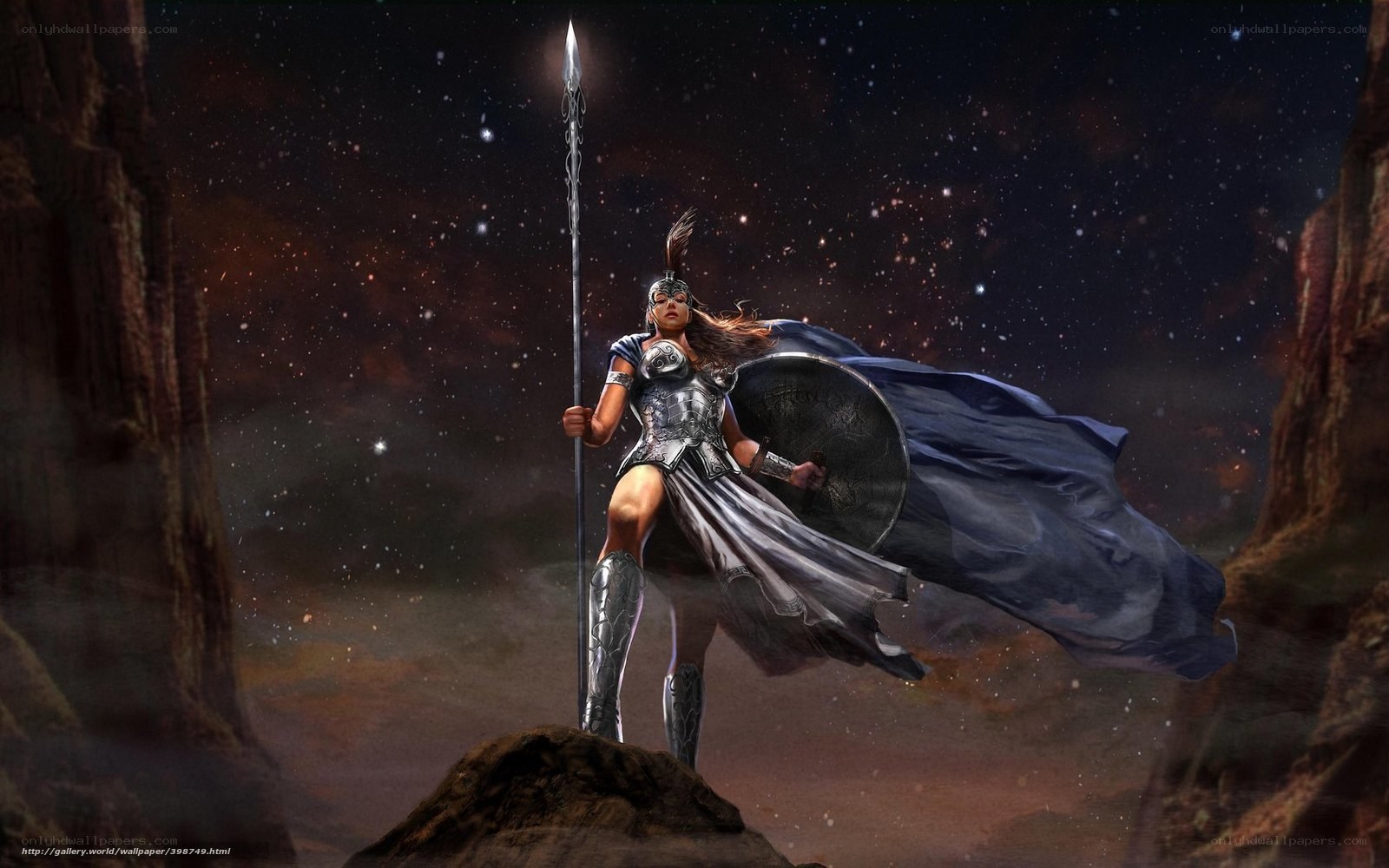 Warrior woman with spear