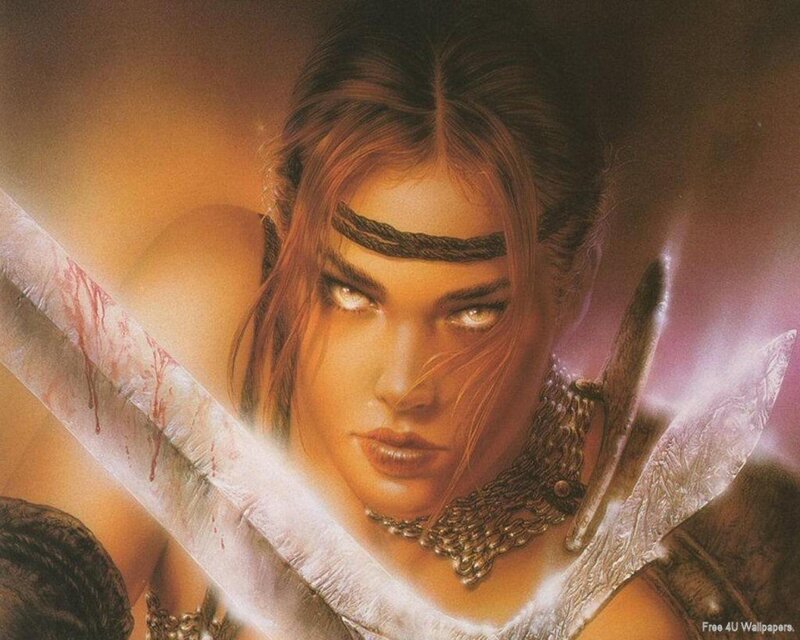warrior woman with sword
