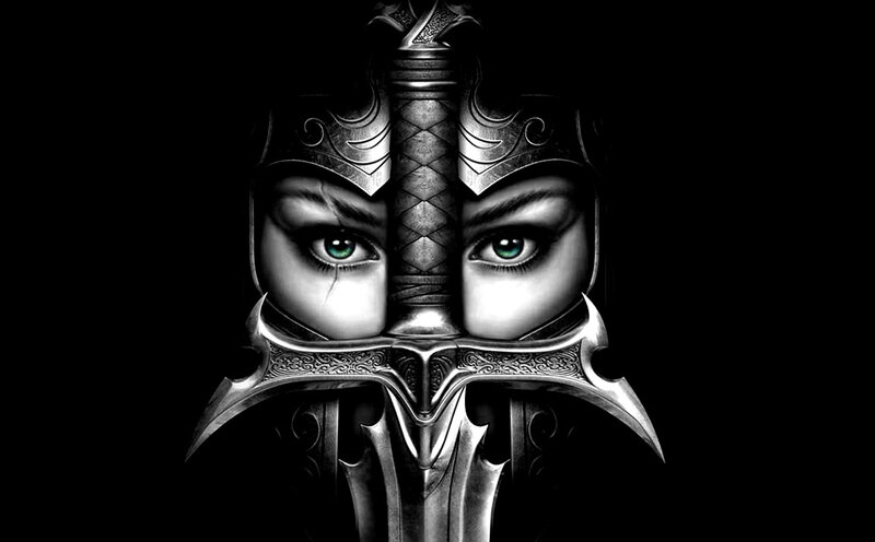 warrior woman with sword