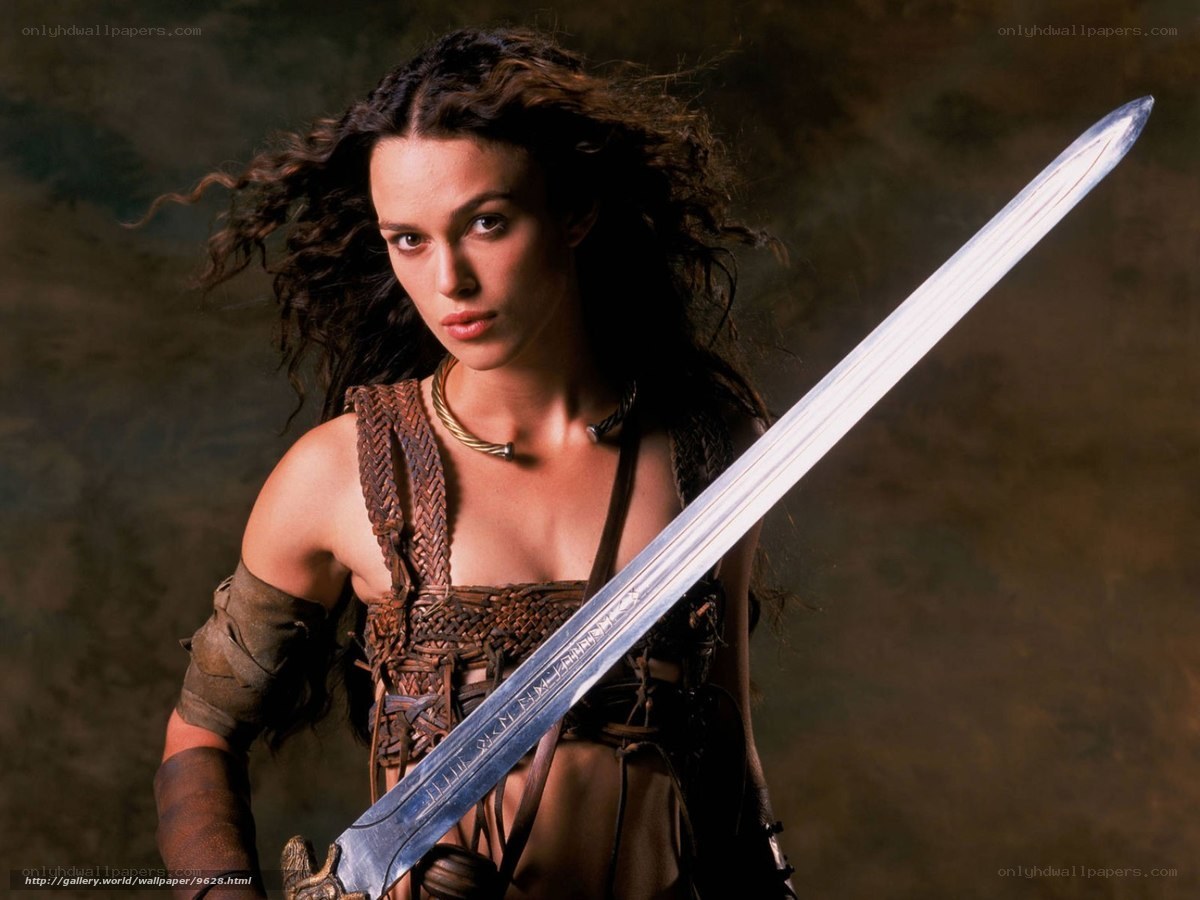 Warrior woman with sword