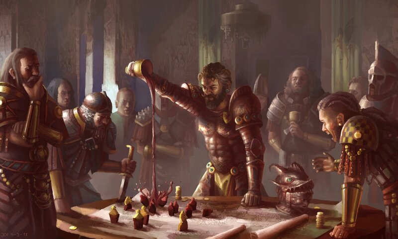 Warriors at a Table