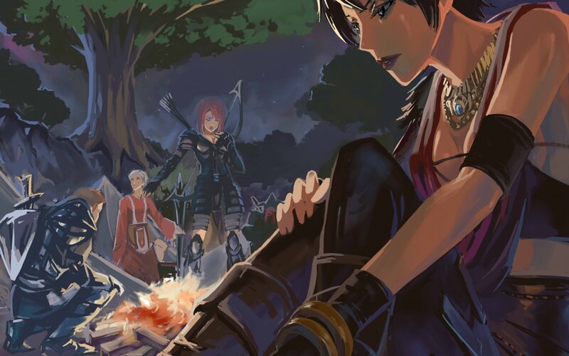 Warriors by the campfire