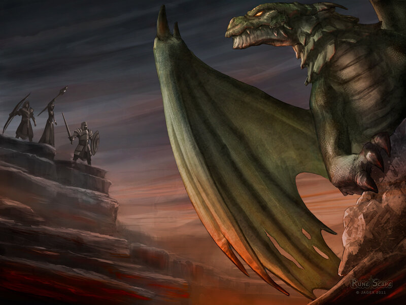 Warriors face a dragon