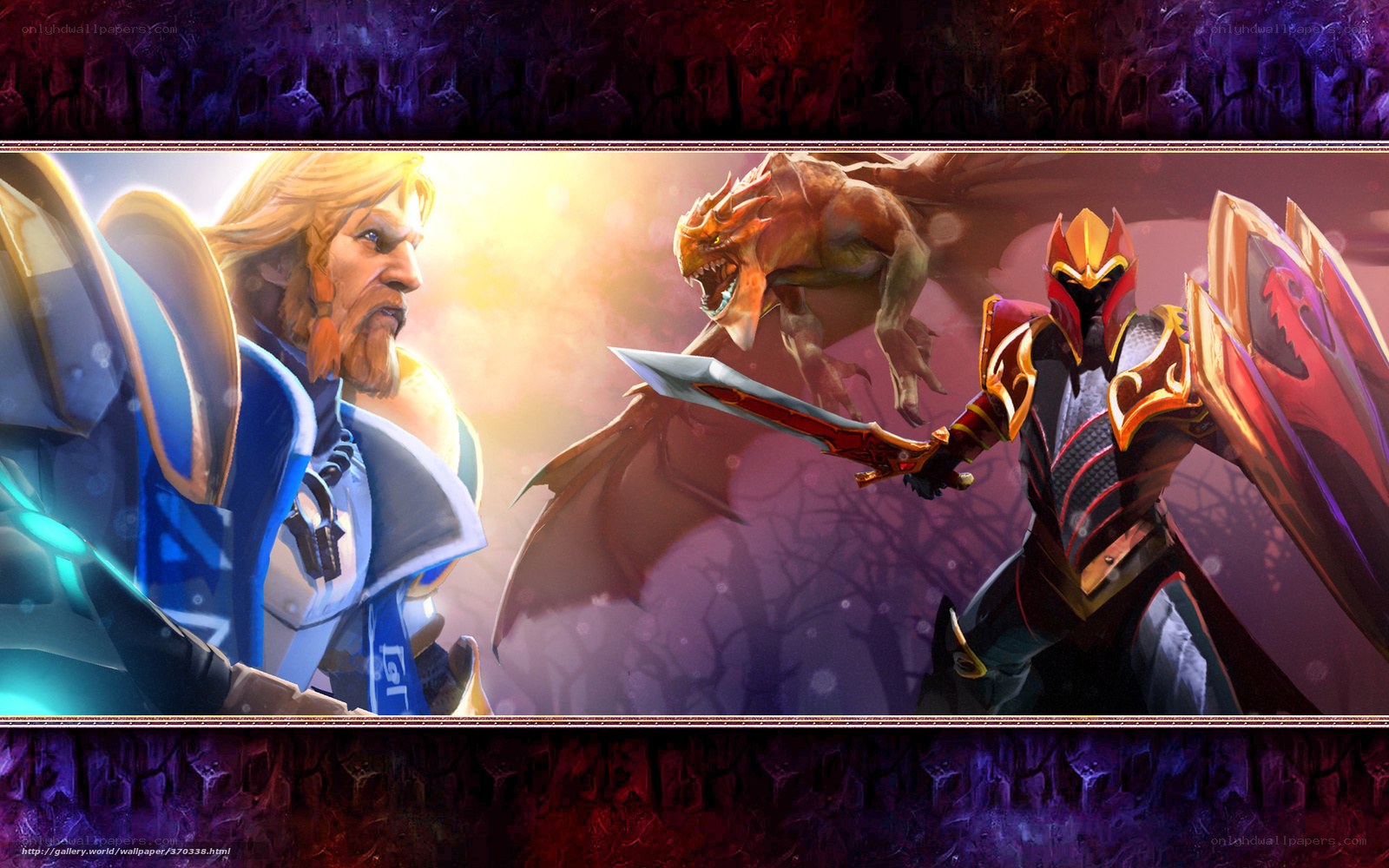 Warriors face a dragon