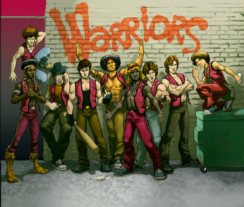 Warriors gang illustration