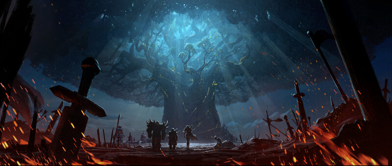 Warriors in a Battlefield — Blue