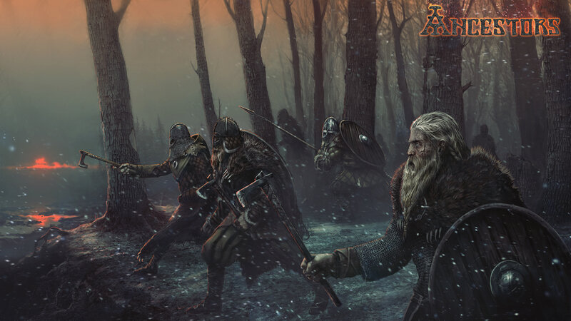 Warriors in a Forest — Brown