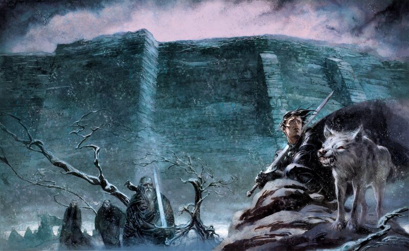 Warriors in a snowy fortress
