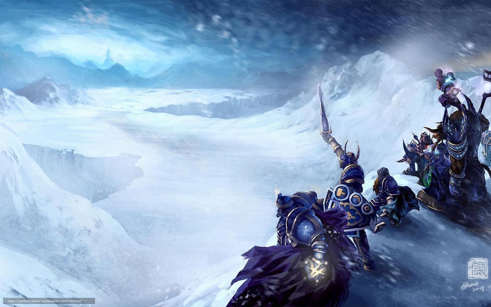 Warriors in a snowy landscape