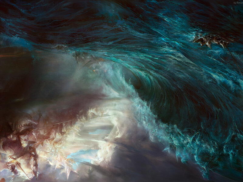 Warriors in a stormy sea