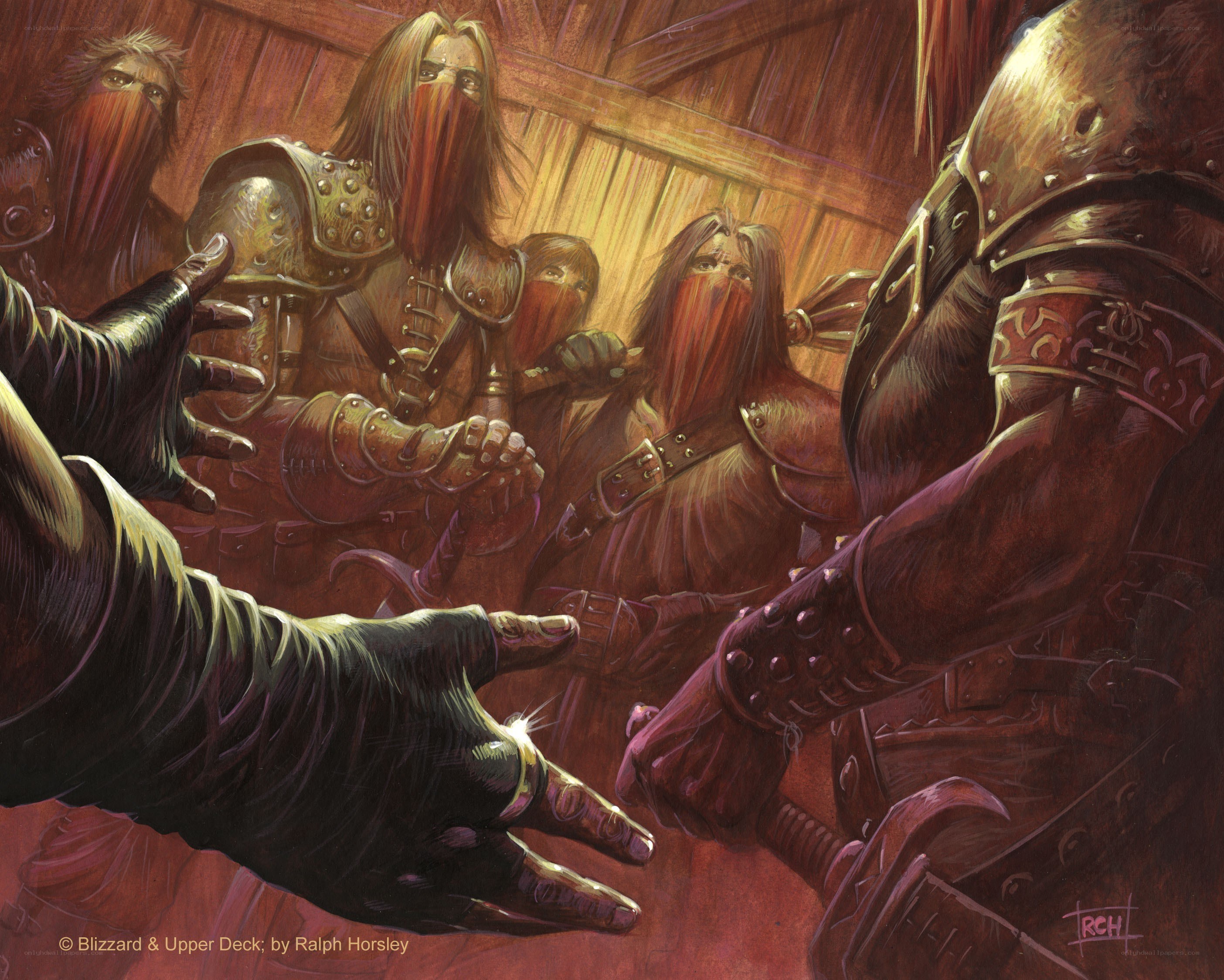 Warriors in a tense meeting