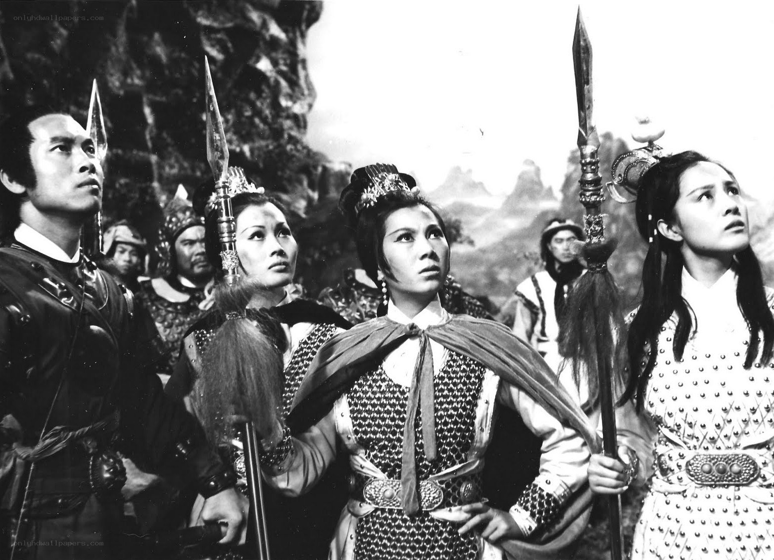 Warriors in ancient armor