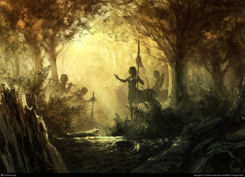 Warriors in Forest