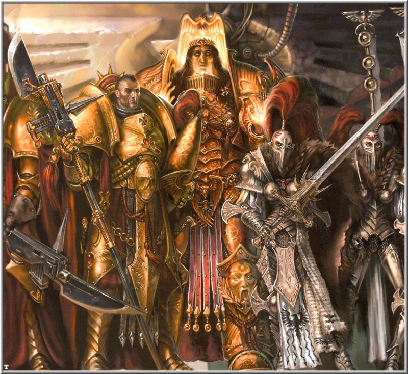 Warriors in ornate armor
