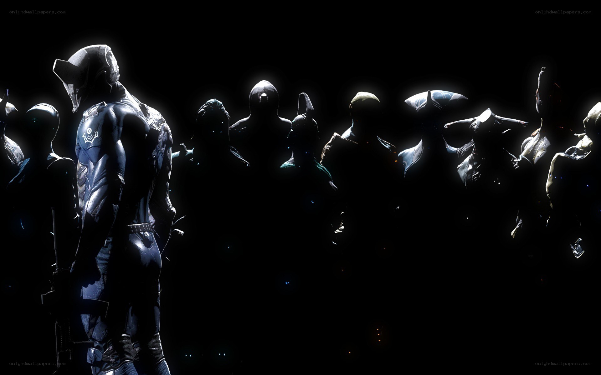 warriors in silhouette