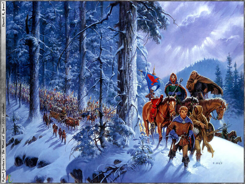 Warriors in Snowy Forest