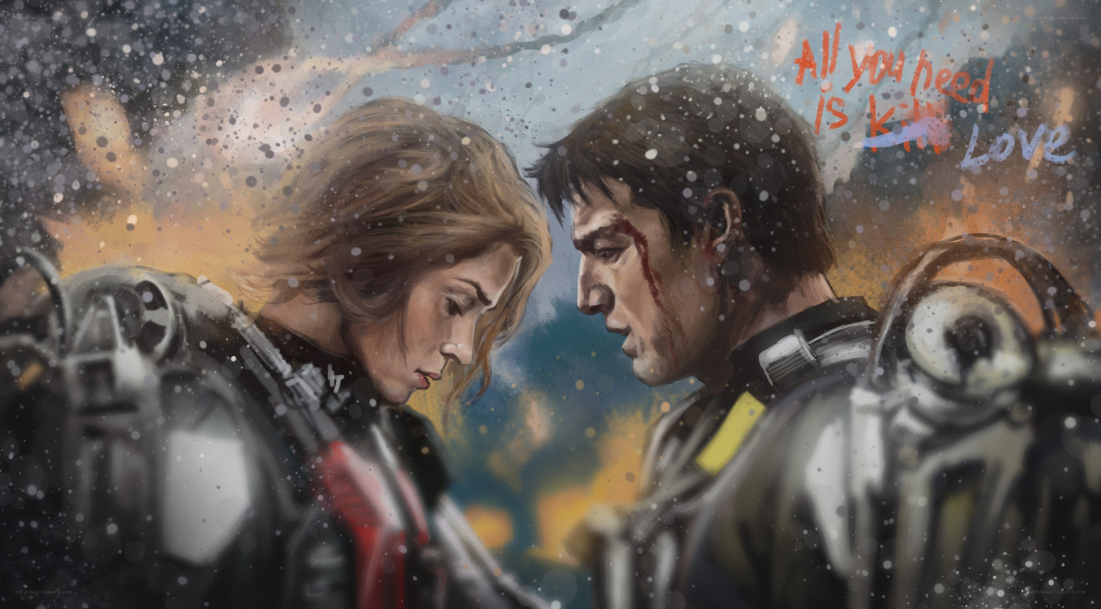 warriors in the snow