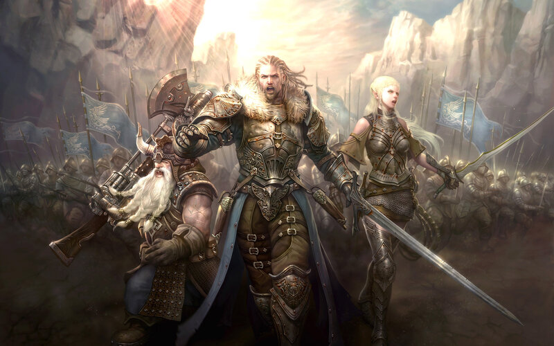 Warriors Leading Army — Gray