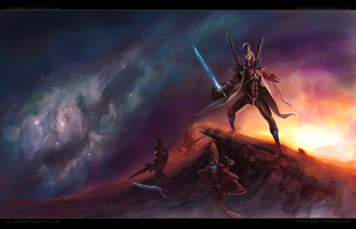 Warriors on a cosmic hill