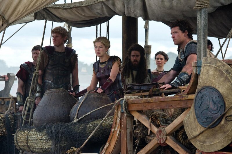 Warriors on a ship deck