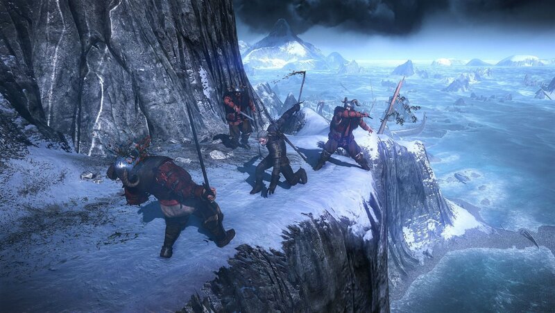 Warriors on Snowy Cliff