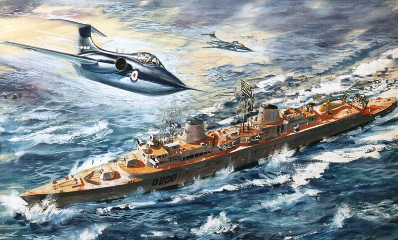 Warship and Jets