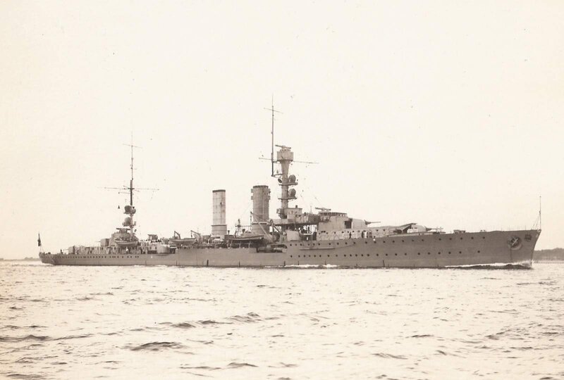 Warship at Sea — Gray