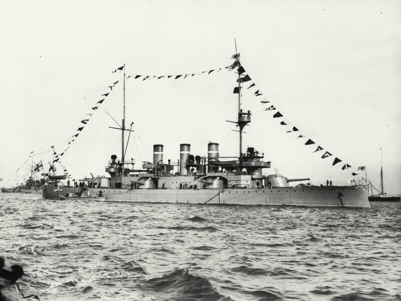 Warship on Water