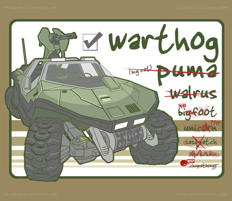 Warthog vehicle concept art