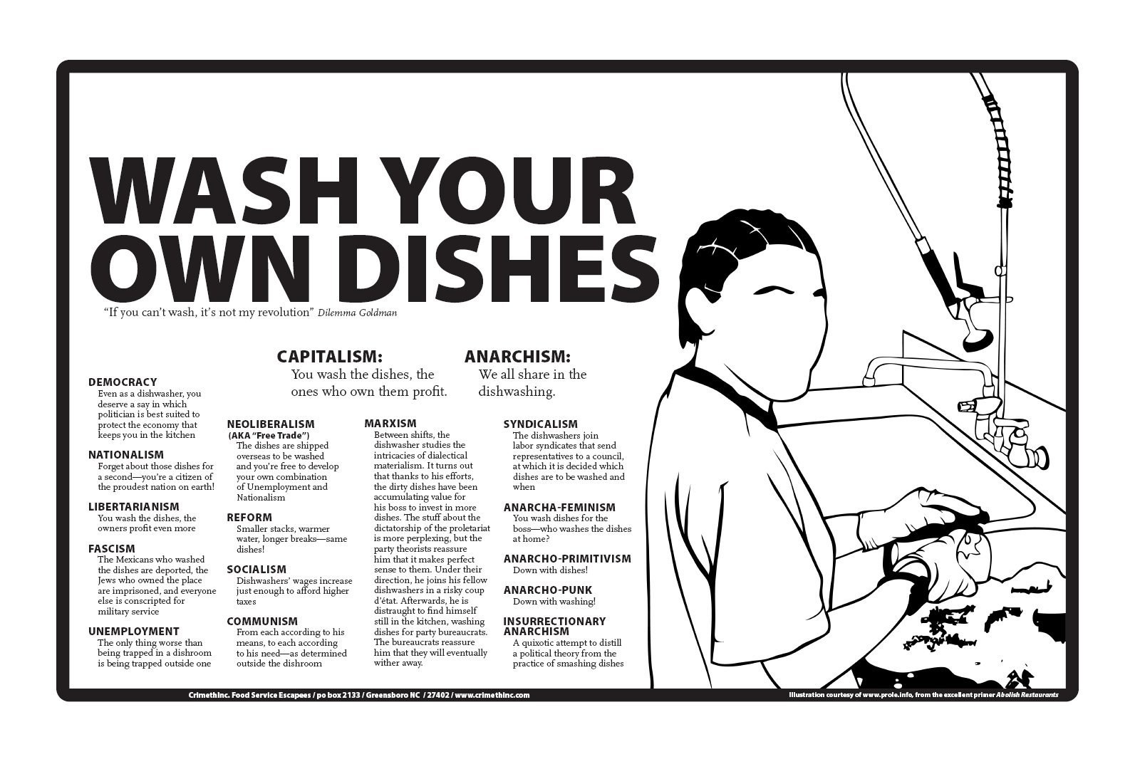 Wash Your Own Dishes