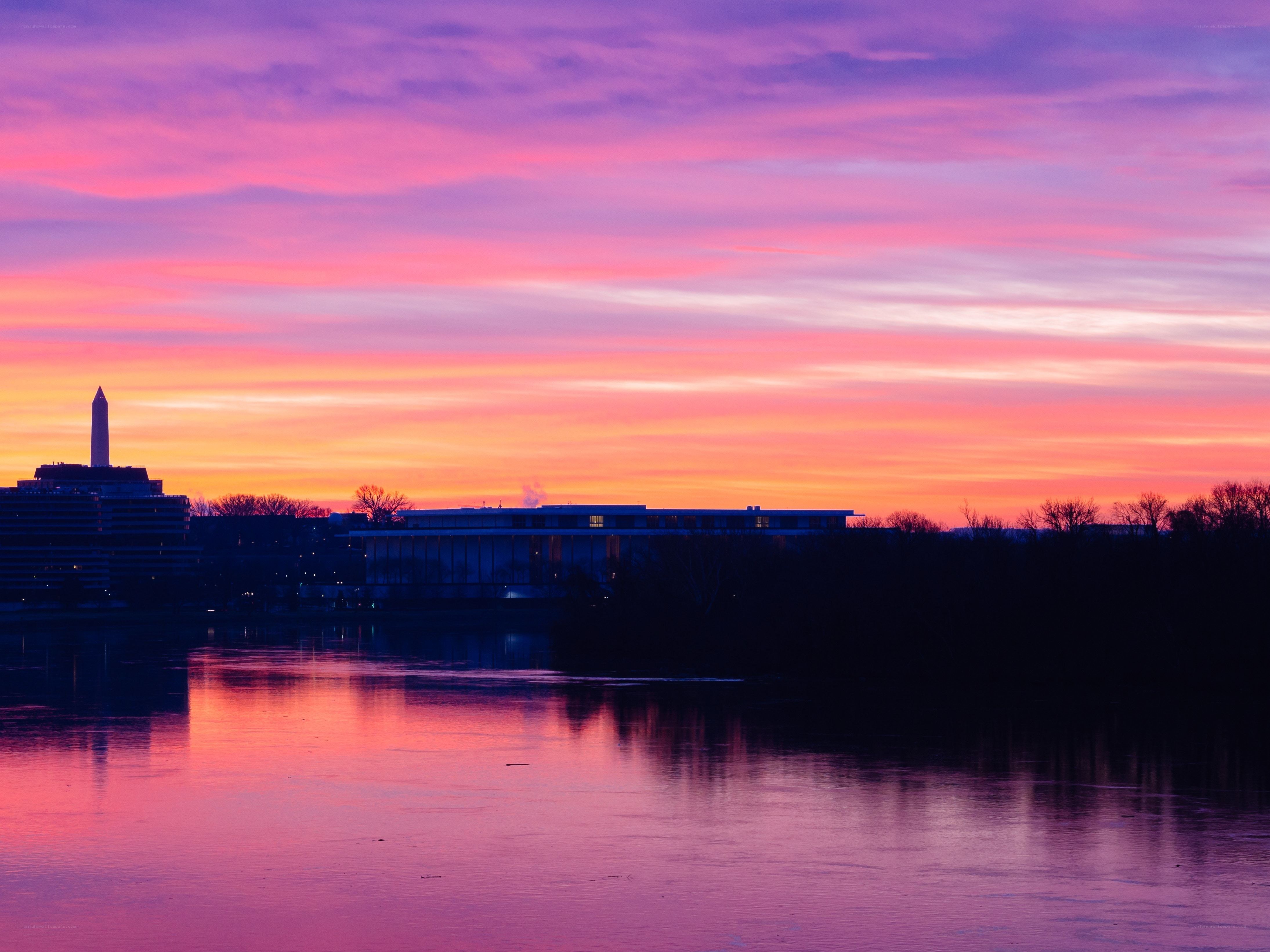 Washington D.C. sunset skyline