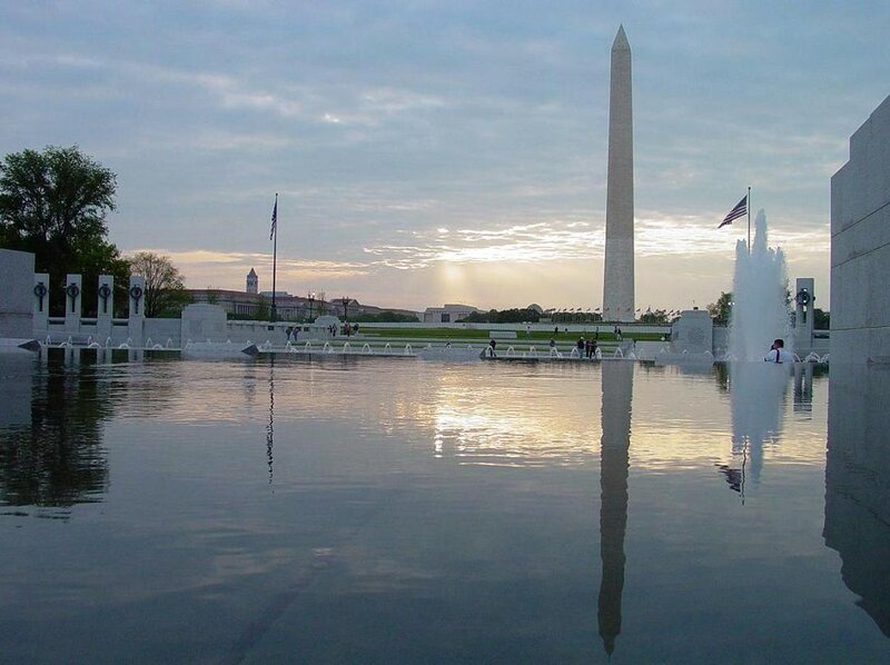 Washington Monument at sunset