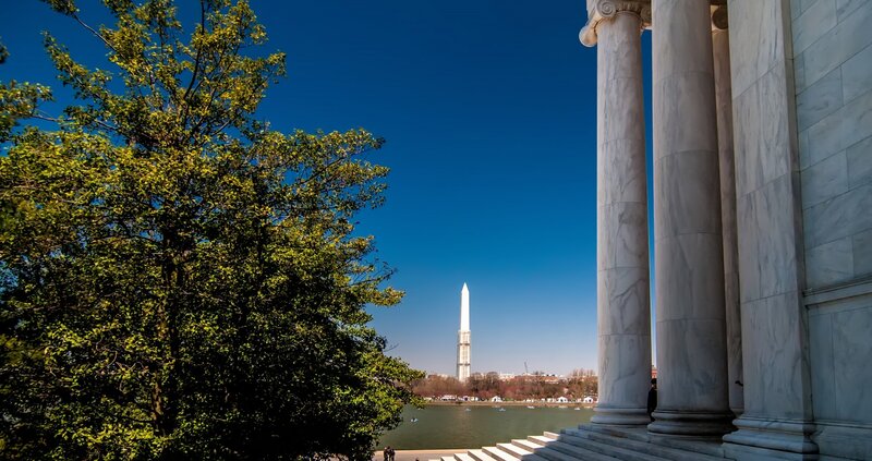 Washington Monument — Blue, Serene