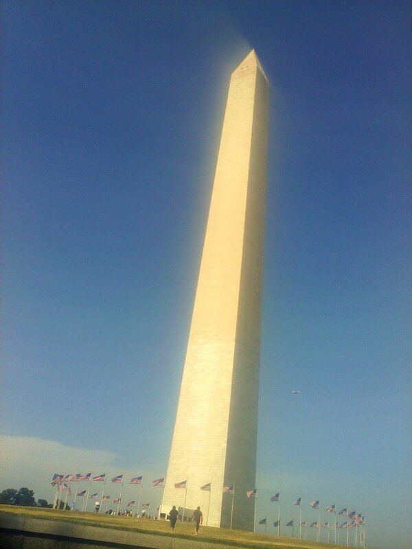 Washington Monument on a sunny day