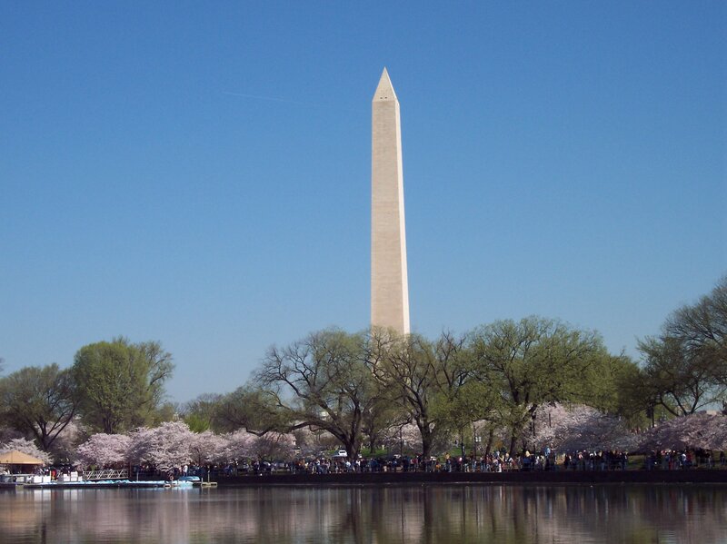Washington Monument on a sunny day