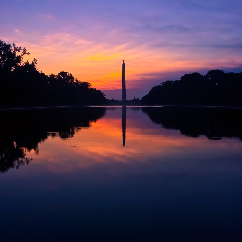 Washington Monument — Purple