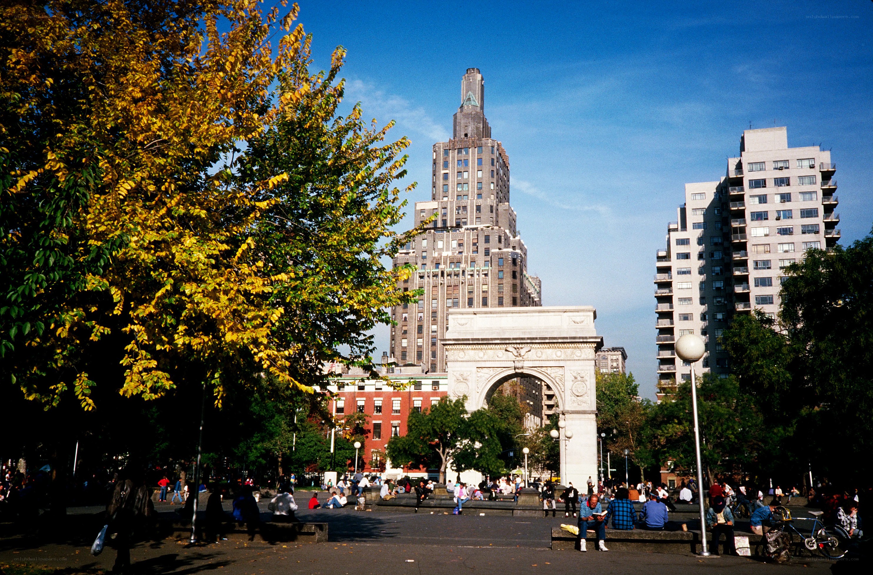 Washington Square Park in autumn