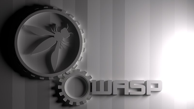 Wasp logo with gears